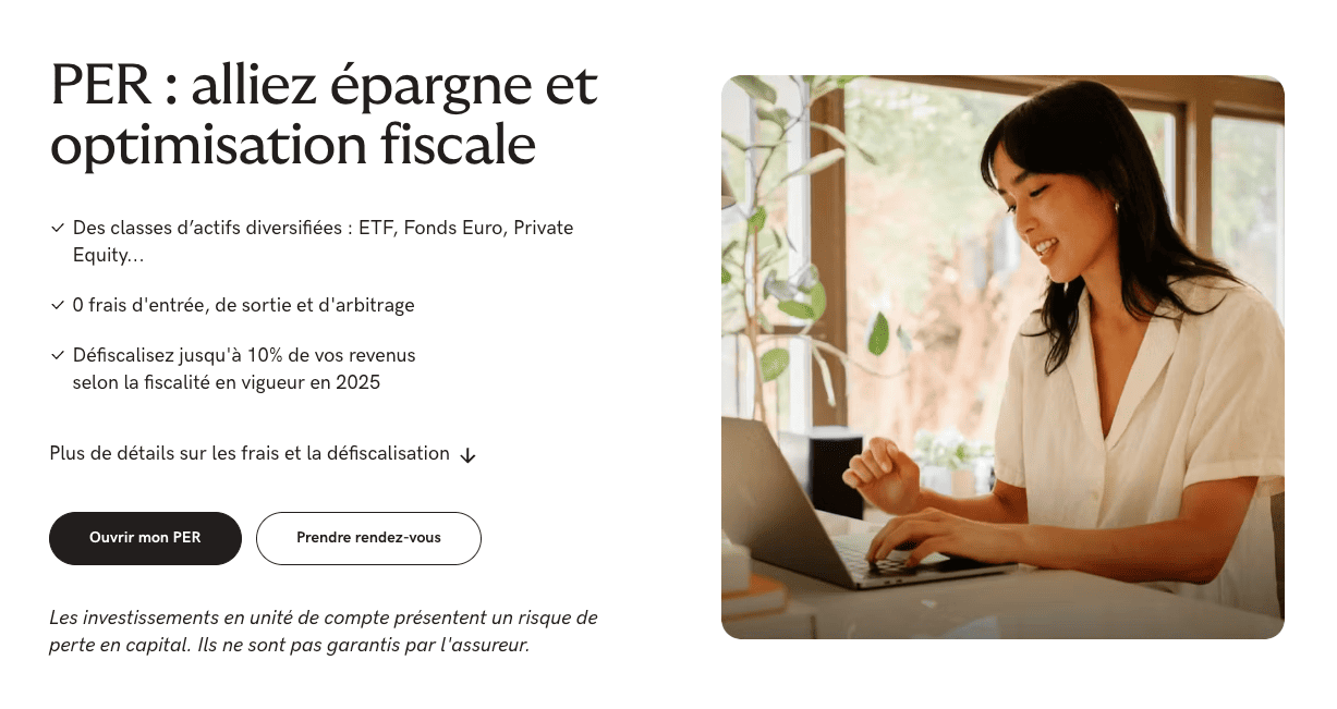 Les caractéristiques du PER Yomoni en 2026