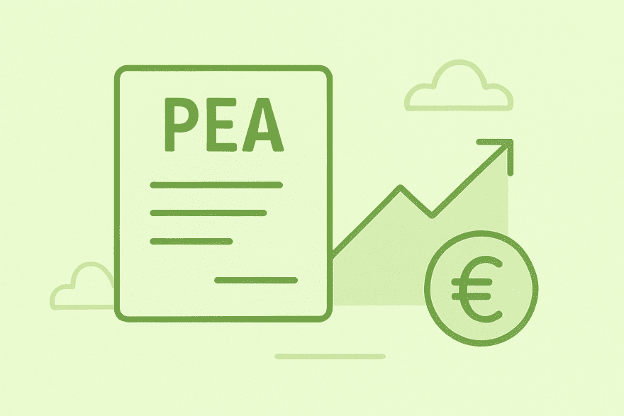 combien rapporte un PEA en 2025